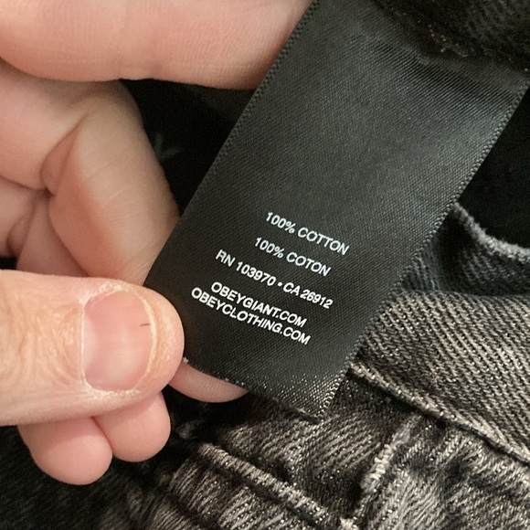 OBEY Graphic Print Black Jeans - Picture 8 of 13